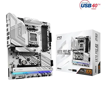 ASRock Płyta główna X870 PRO RS AM5 4DDR5 M.2 ATX