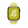 Apple Pasek sportowy Nike w kolorze promiennym zielonożółtym do koperty 46 mm - rozmiar S/M