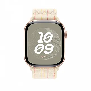 Apple Opaska sportowa Nike w kolorze księżycowej poświaty/różowym do koperty 46 mm