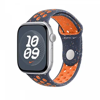 Apple Pasek sportowy Nike w kolorze błękitnego płomienia do koperty 46 mm - rozmiar M/L