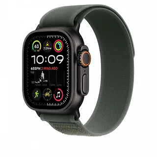 Apple Opaska Trail w kolorze zielonym do koperty 49 mm - rozmiar S/M - elementy z tytanu w kolorze czarnym