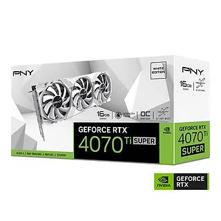 PNY Karta graficzna GeForce RTX 4070 Ti SUPER 16GB VERTO OC WHITE