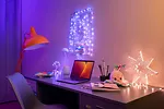 TWINKLY Inteligentne lampki dekoracyjne Strings USB-C (Candies) 200 LED RGB, perły, zielony przewód, 12 m