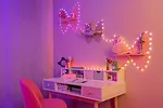 TWINKLY Inteligentne lampki dekoracyjne Strings USB-C (Candies) 100 LED RGB, serca, przezroczysty przewód, 6 m