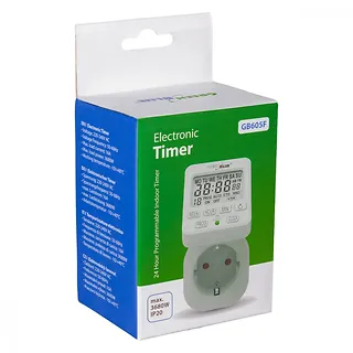 GreenBlue Timer cyfrowy GB605 E 16A IP20