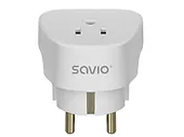 Adapter podróżny Savio AP-01 gniazdo US - wtyk EU