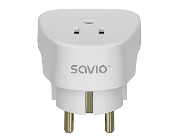 Adapter podróżny Savio AP-01 gniazdo US - wtyk EU