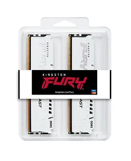 Kingston Pamięć DDR5 Fury Beast White 32GB(2*16GB)/6000  CL36