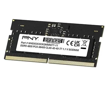 PNY Pamięć do notebooka 16GB DDR5 SODIMM 4800 MN16GSD54800-BLK