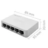 Qoltec SWITCH przełącznik sieciowy 5 x port RJ45 | 1000Mbps | Fast      Ethernet | LAN