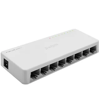 Qoltec SWITCH przełącznik sieciowy 8 x port RJ45 | 1000Mbps | Fast      Ethernet | LAN