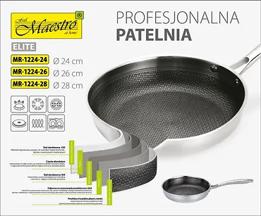 Feel-Maestro Profesjonalna patelnia 24 cm  MR-1224-24