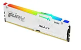 Kingston Pamięć DDR5 Fury Beast RGB 32GB(2*16GB)/6000 CL36 EXPO biała