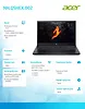 Acer Laptop Gaming Nitro V ANV15-41-R1X4 Ryzen 5 7535HS 15.6 FHD  IPS 144Hz 16GB 512GB GeForce RTX 3050 6GB No OS