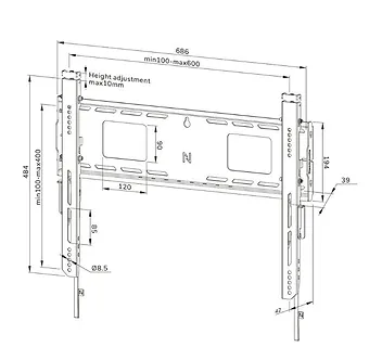 Neomounts Uchwyt do monitora WL30-750BL16