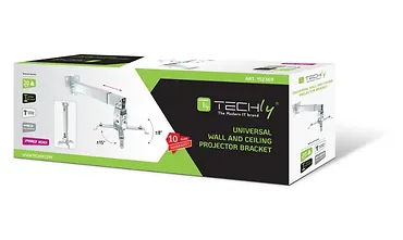 Techly Uchwyt ścienno-sufitowy do projektora 43-65cm, 20kg