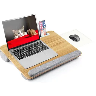 Techly Podstawka pod laptop na kolana miękka wyściółka, wysuwana półka na mysz 410x335mm