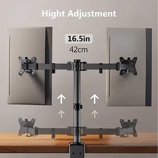 Techly Uchwyt biurkowy na dwa monitory 13-32 cali 8kg