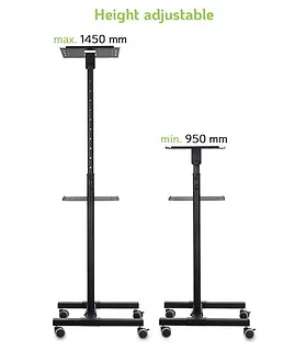 Techly Mobilny stolik do projektora metalowy