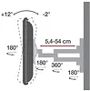 Techly Uchwyt ścienny TV 40-65cali 35 kg obrotowy uchylny