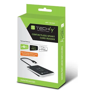 Techly Czytnik kart zbliżeniowych NFC RFID na USB 2.0