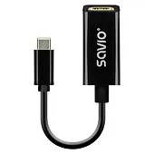 Savio Adapter USB-C (M) - HDMI (F), 4K, 30Hz, plastik, AK-79