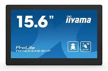 IIYAMA Monitor 16 cali TW1623AS-B1P,10P.DOT.IPS,ANDROID13,WIFI,24/7,RJ45,   HDMI,3xUSB