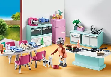 Playmobil Zestaw figurek My Life 71608 Kuchnia z jadalnią