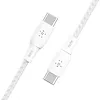 Belkin Kabel w oplocie USB-C do USB-C 100W 2m biały