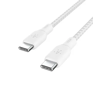 Belkin Kabel w oplocie USB-C do USB-C 100W 2m biały