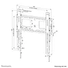 Neomounts Uchwyt ścienny LEVEL-750 (XL, 100 kg, podpórka, blokowana)