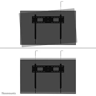 Neomounts Uchwyt ścienny LEVEL-750 (XL, 125 kg, kickstand, lockable)