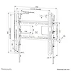 Neomounts Uchwyt ścienny LEVEL-750 (XL, 125 kg, uchylny, zabezpieczenie przed przechyleniem)