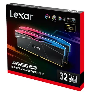 Lexar Pamięć do PC DDR5 ARES RGB 32GB(2*16GB)/8000 czarna