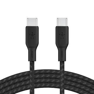 Belkin Kabel w oplocie USB-C do USB-C 100W 2m czarny