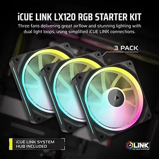 Corsair Wentylator iCUE LINK LX120 RGB 120mm Triple Fan Kit