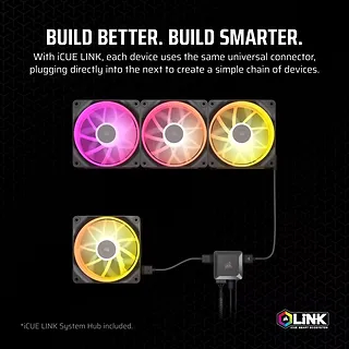 Corsair Wentylator iCUE LINK LX120 RGB 120mm Triple Fan Kit