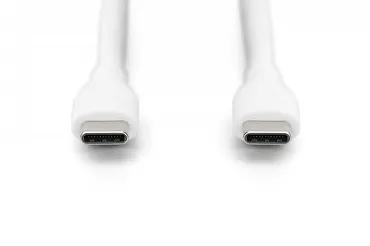 Digitus Kabel zasilający silikonowy USB-C - USB-C, USB 2.0 60W, 0,5m Biały