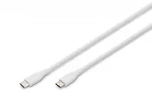 Digitus Kabel zasilający silikonowy USB-C - USB-C, USB 2.0 60W, 0,5m Biały