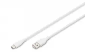 Digitus Kabel zasilający silikonowy USB-C - USB-C, USB 2.0 60W, 2m Biały