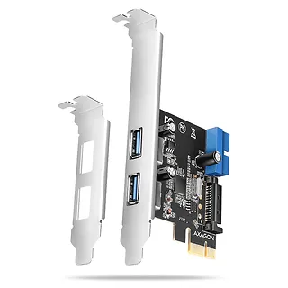 AXAGON PCEU-232RS Kontroler PCIe 2+2x port USB 3.2 GEN 1, UASP, SP & LP 15-pin SATA zasilacz