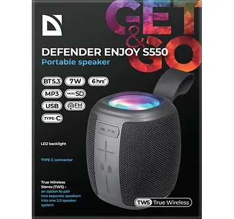 Defender Głośnik Bluetooth ENJOY S550 Czarny