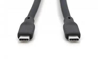 Digitus Kabel połączeniowy silikonowy USB-C - USB-C, USB 4 Gen3 40G 8K 240W, 1m Czarny