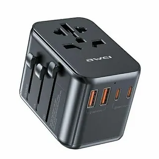 AWEI Ładowarka podróżna 4w1 GaN 35W US/AU/EU/UK C-39 2xUSB +3xUSB-C