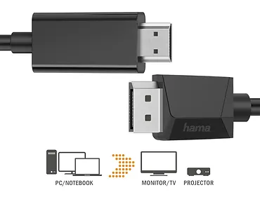 Hama Kabel displayport HDMI 4k 1,5m