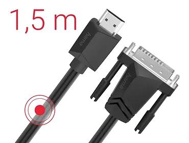 Hama Kabel HDMI DVI/D 4k 1,5m