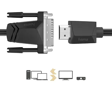 Hama Kabel HDMI-DVI/D 4k 3m