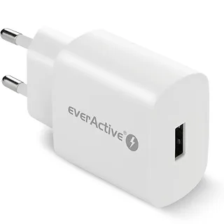 everActive Ładowarka sieciowa 1X USB 18W QC3.0 Biała