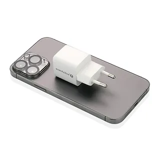 everActive Ładowarka sieciowa GaN 1X USB, 1X USB-C 20W QC3.0 Biała