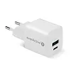 everActive Ładowarka sieciowa GaN 1X USB, 1X USB-C 20W QC3.0 Biała